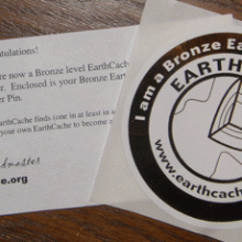EarthCache Pin Arrived! EarthCache Pin