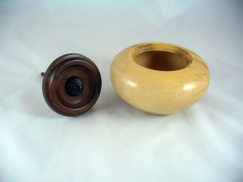 woodturning vessel maple