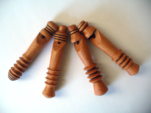 Wooden Whistles For A Wassailing