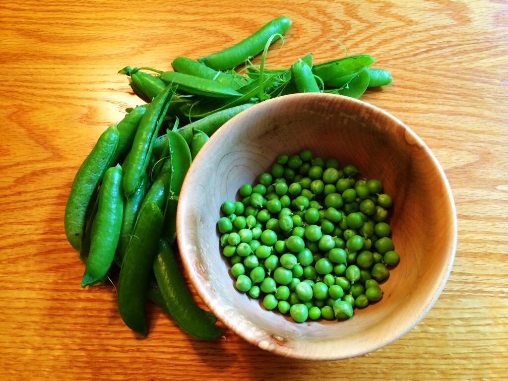 garden peas and beans