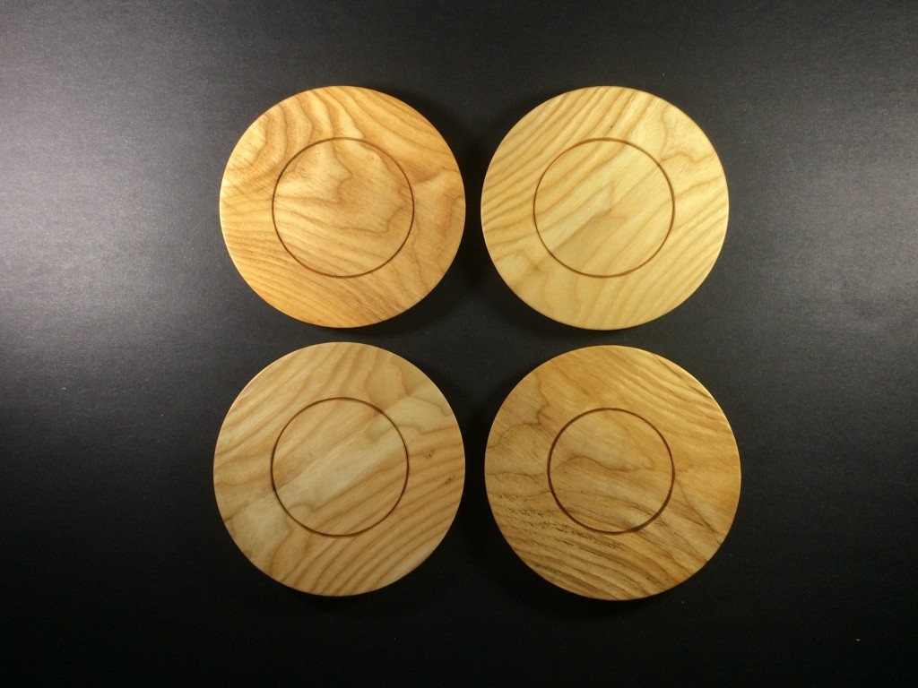 wooden plates