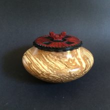 Southwest Style Pot With Carved Lid Southwest Style Pot With Carved Lid