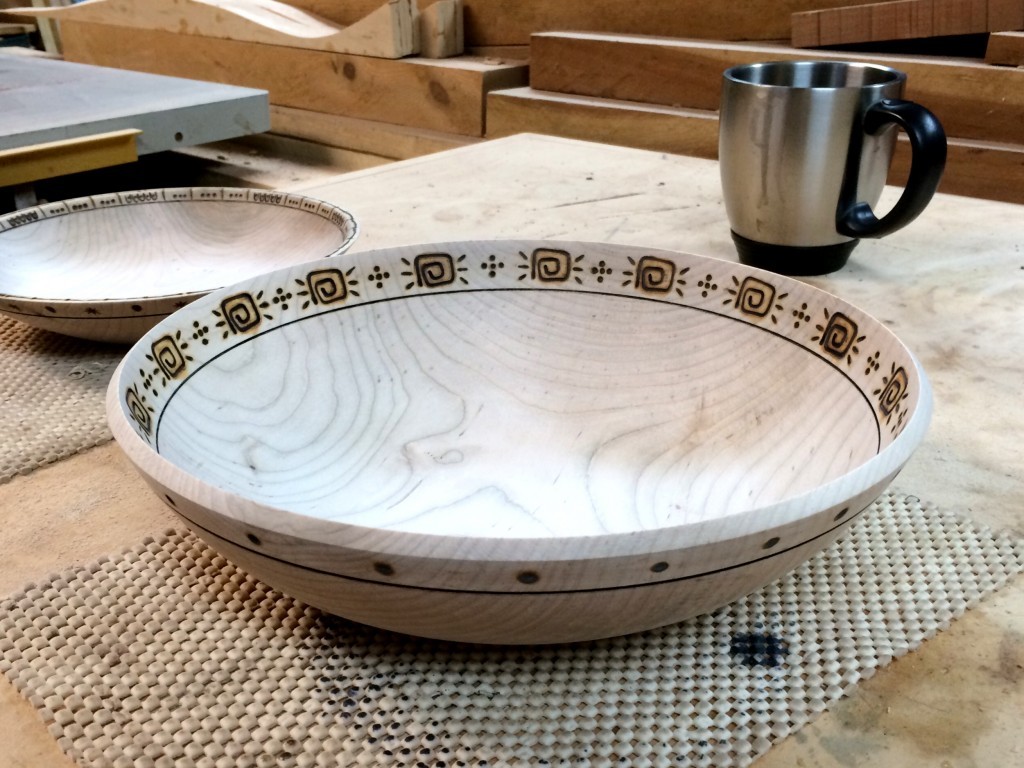 wooden celebration bowl