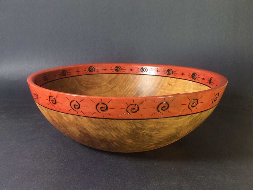 Maple Bowl With Sun Motif IMG_6474.JPG