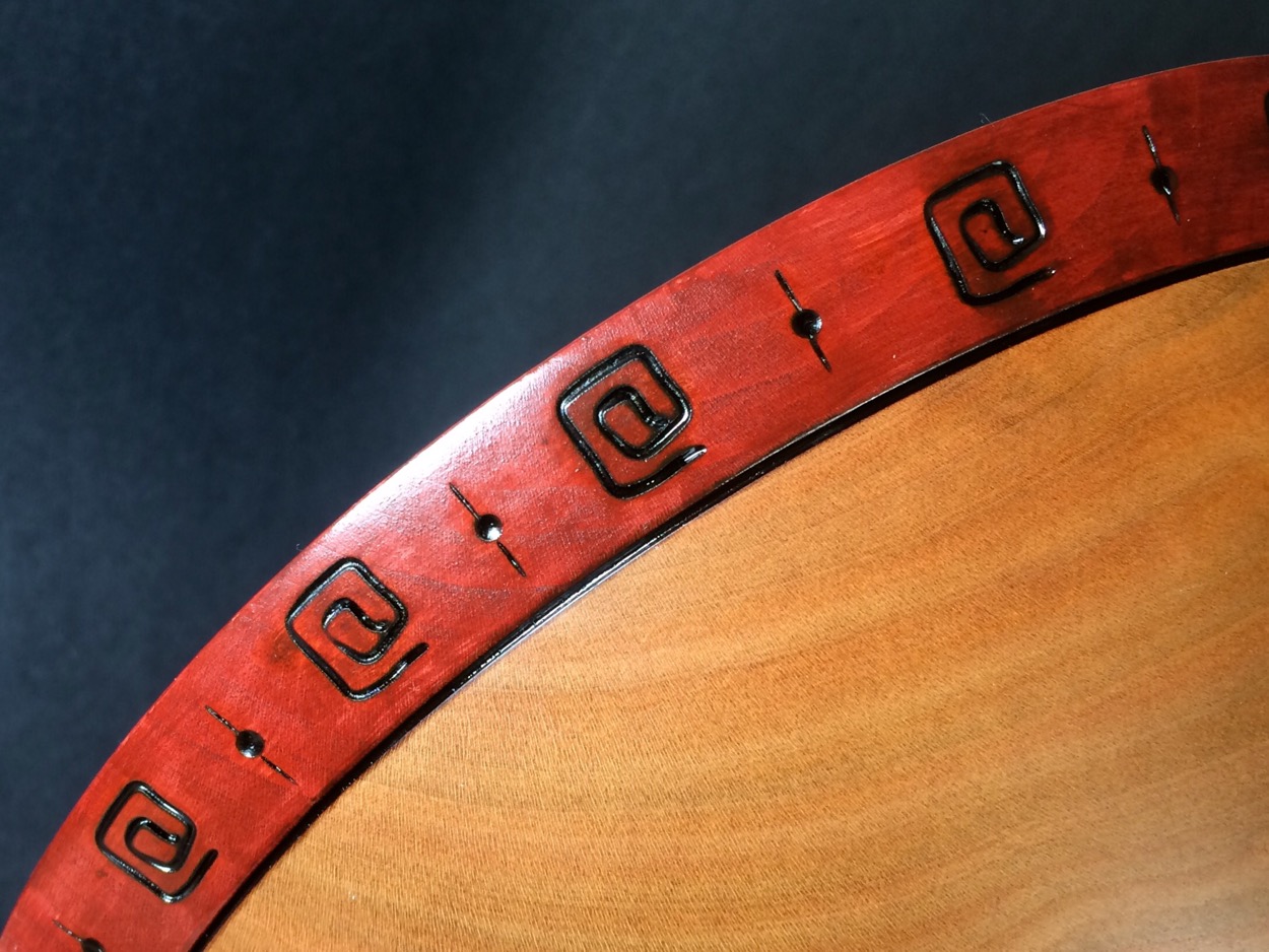 Cherry wooden bowl