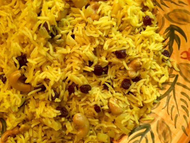 Basmati Rice with Cashews and Raisins