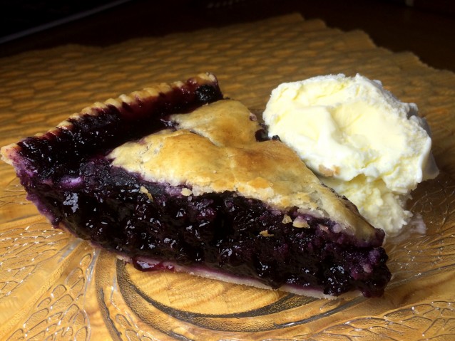 Wild Blueberry Pie