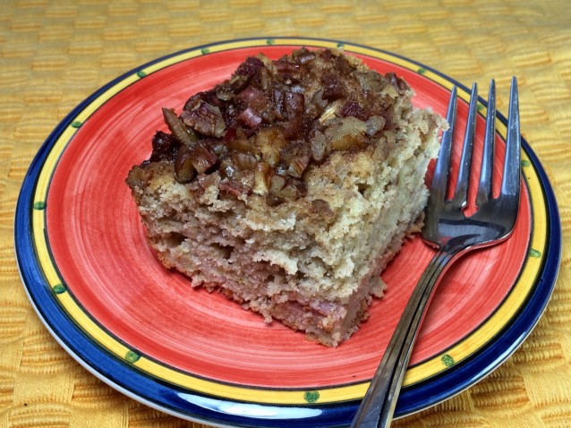 Apple Rhubarb Coffee Cake