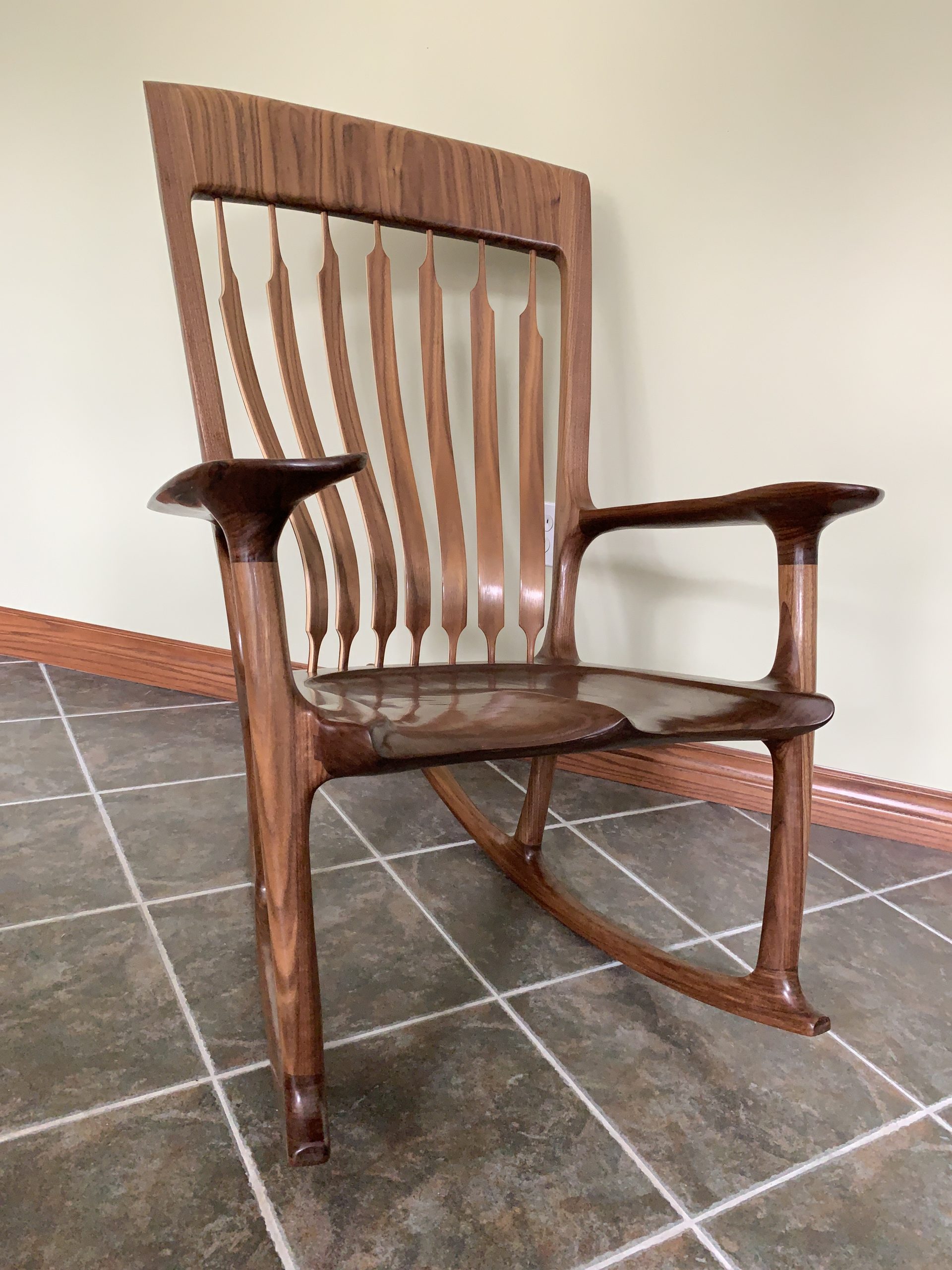 Walnut Rocking Chair - 01